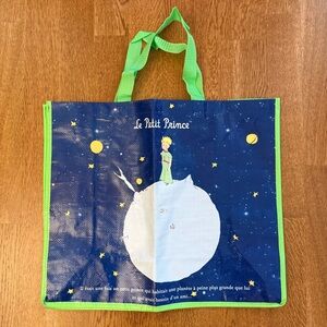 NEW Le Petit Prince The Little Prince Reusable Large Shopping Bag 18”x15”x7”